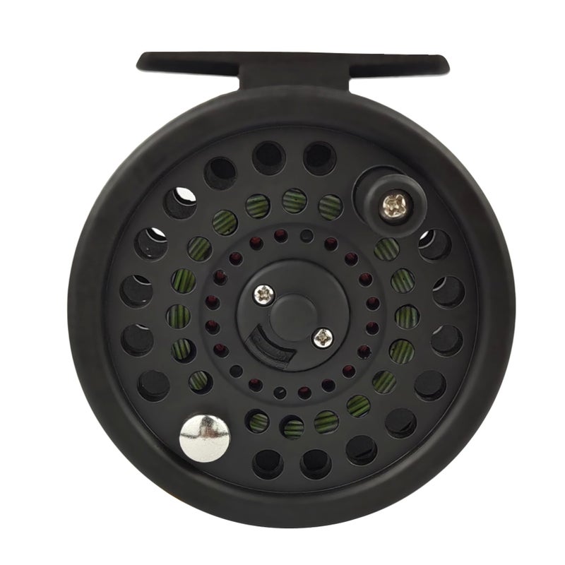Aventik CM Graphite Fly Reel Click Drag System Classic IV Graphite Large Arbor Sizes 3/5, 5/7 Fly Fishing Reels (5/7 with Line) - Image 3